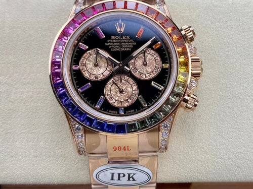 Replica Rolex Daytona 116595 RBOW IPK Factory Rose Gold