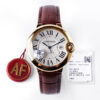 Replica Ballon Bleu De Cartier 42MM W6900551 AF Factory Brown Leather Strap