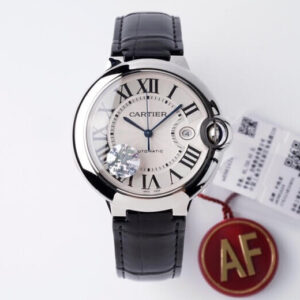 Replica Ballon Bleu De Cartier 42MM W69016Z4 AF Factory Black Leather Strap