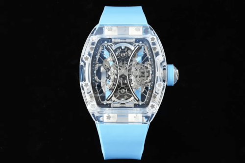 Replica Richard Mille RM053-02 Tourbillon RM Factory Skeleton Dial Blue Strap