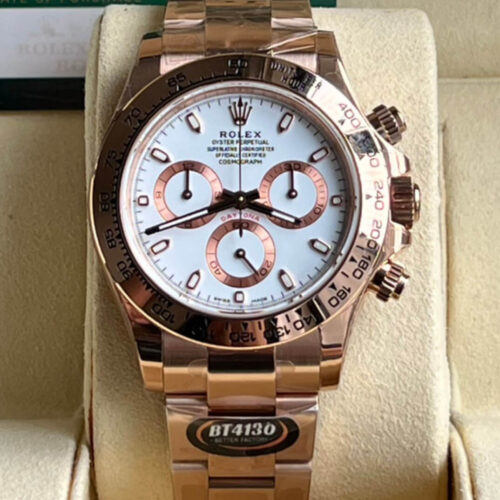 Replica Rolex Daytona M116505-0010 BT Factory Rose Gold Case