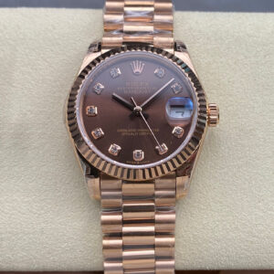 Replica Rolex Datejust M278275-0010 31MM GS Factory Chocolate Diamond Dial