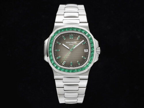 Replica Patek Philippe Nautilus 5711 GR Factory Green Diamond Bezel