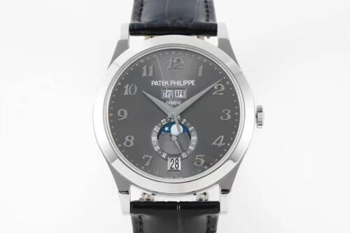 Replica Patek Philippe Complications 5396G-014 ZF Factory Black Leather Strap