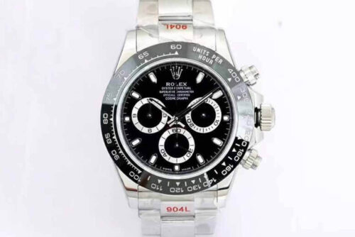 Replica Rolex Cosmograph Daytona M116500LN-0002 EW Factory Black Bezel