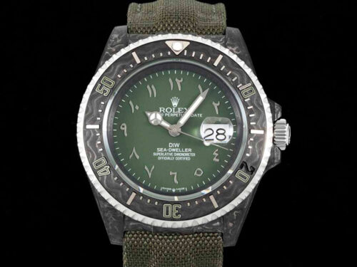 Replica Rolex Sea-Dweller Diw Factory Green Strap