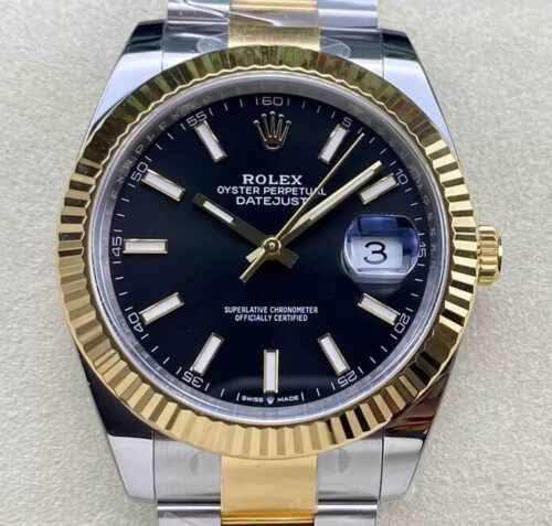 Replica Rolex Datejust 41MM M126333-0013 Clean Factory Black Dial