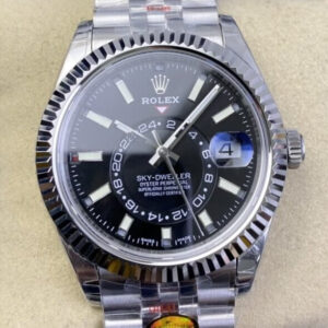 Replica Rolex Sky Dweller M326934-0006 Noob Factory Black Dial