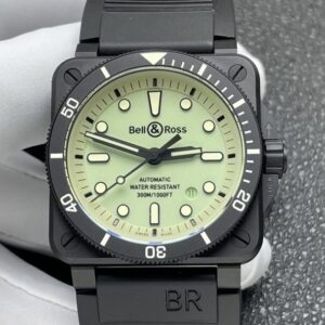 Replica Bell & Ross BR0392-D-KA-CE-SRB Green Dial - Replica Watches Factory