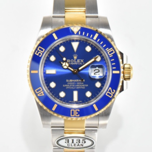 Replica Rolex Submariner 116613LB-0005 clean factory blue dial- Replica Watches Factory