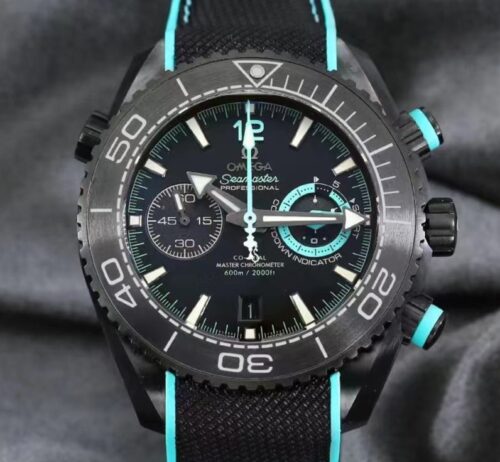 Replica Omega Seamaster 215.92.46.51.01.003 M+ Factory Black Ceramic Case- Replica Watches Factory