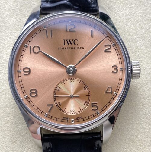 Replica IWC Portugieser IW358313 GR Factory Alligator Leather Strap- Replica Watches Factory