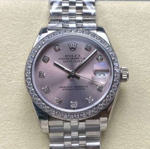 Replica Rolex Datejust M278384rbr-0036 8+ Factory Pink dial- Replica Watches Factory