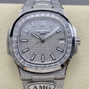 Replica Patek Philippe Nautilus 5791/10/G-010 AMG Factory Stainless steel bezel- Replica Watches Factory