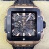 Replica Hublot SQUARE BANG UNICO 821.OM.0180.RX BB Factory Skeleton dial- Replica Watches Factory