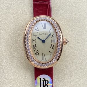 Replica Cartier bathtub WJBA0031 DR factory shiny red strap- Replica Watches Factory