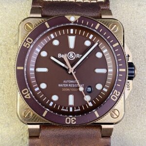 Replica Bell & Ross INSTRUMENTS BR0392-D-BR-BR/SCA BR factory Brown dial- Replica Watches Factory