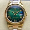 Replica Rolex Day-Date M128238-0118 8+ factory Gradient green dial- Replica Watches Factory