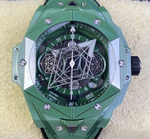 Replica Hublot BIG BANG 418.GX.5207.RX.MXM22 BBF Factory Green ceramic case- Replica Watches Factory