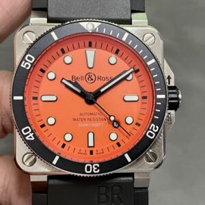 Replica Bell & Ross INSTRUMENTS BR0392-D-O-ST/SRB BR factory orange dial- Replica Watches Factory