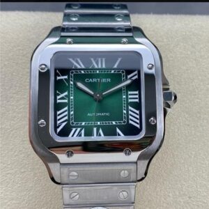 Replica Cartier Santos WSSA0061 BV Factory Gradient green dial- Replica Watches Factory