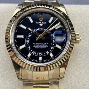 Replica Rolex Sky-Dweller M326938-0004 Noob Factory Black Dial- Replica Watches Factory