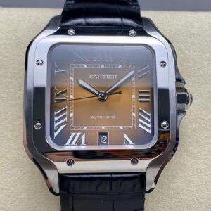 Replica Cartier Santos WSSA0064-01 BV Factory Black strap- Replica Watches Factory