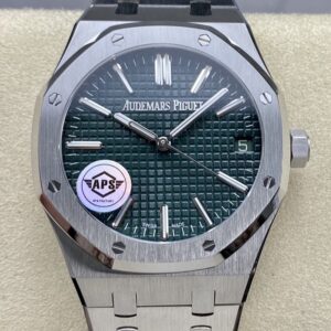 Replica Audemars Piguet Royal Oak 15510ST.OO.1320ST.09 APS factory V2 Army green dial- Replica Watches Factory